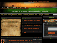 Tablet Screenshot of christianbiblelife.com